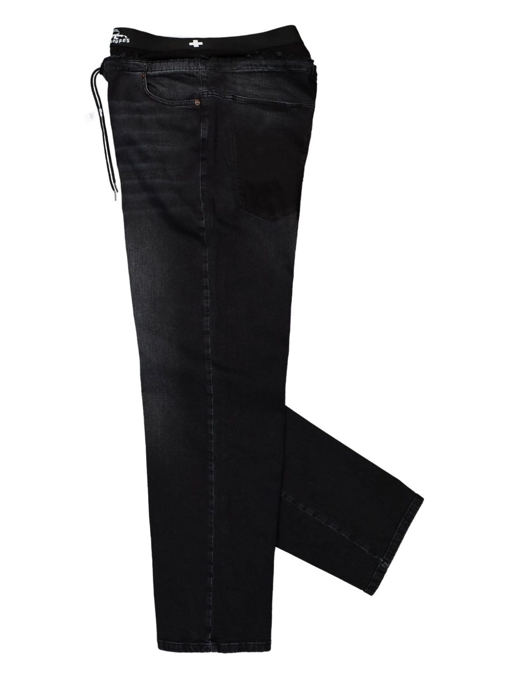 elasticated-waistband jeans - 3