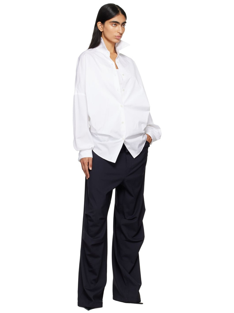 DARKPARK Navy Daisy Light Wool Pants outlook