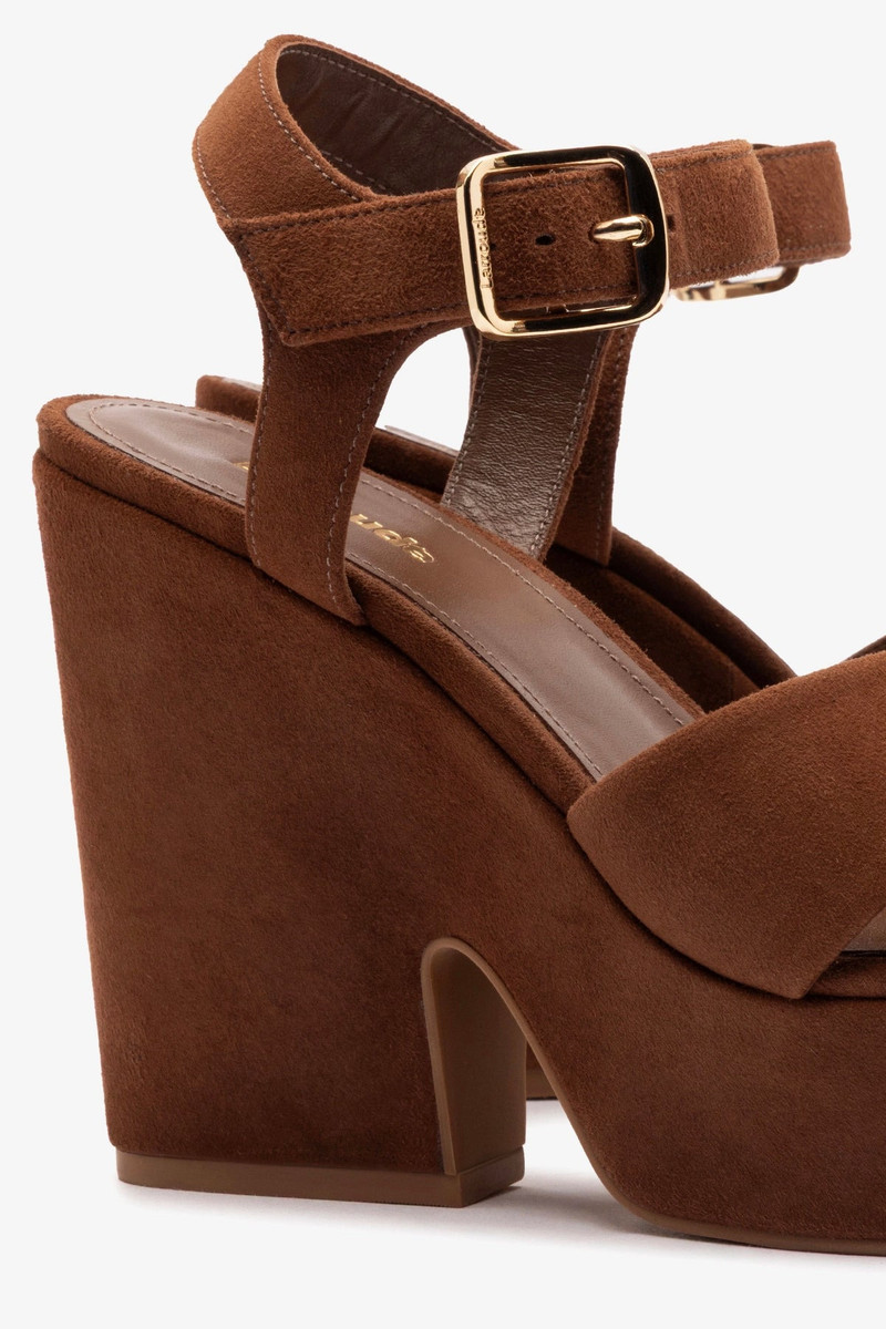 Cher Sandal In Burnt Umber Leather 4