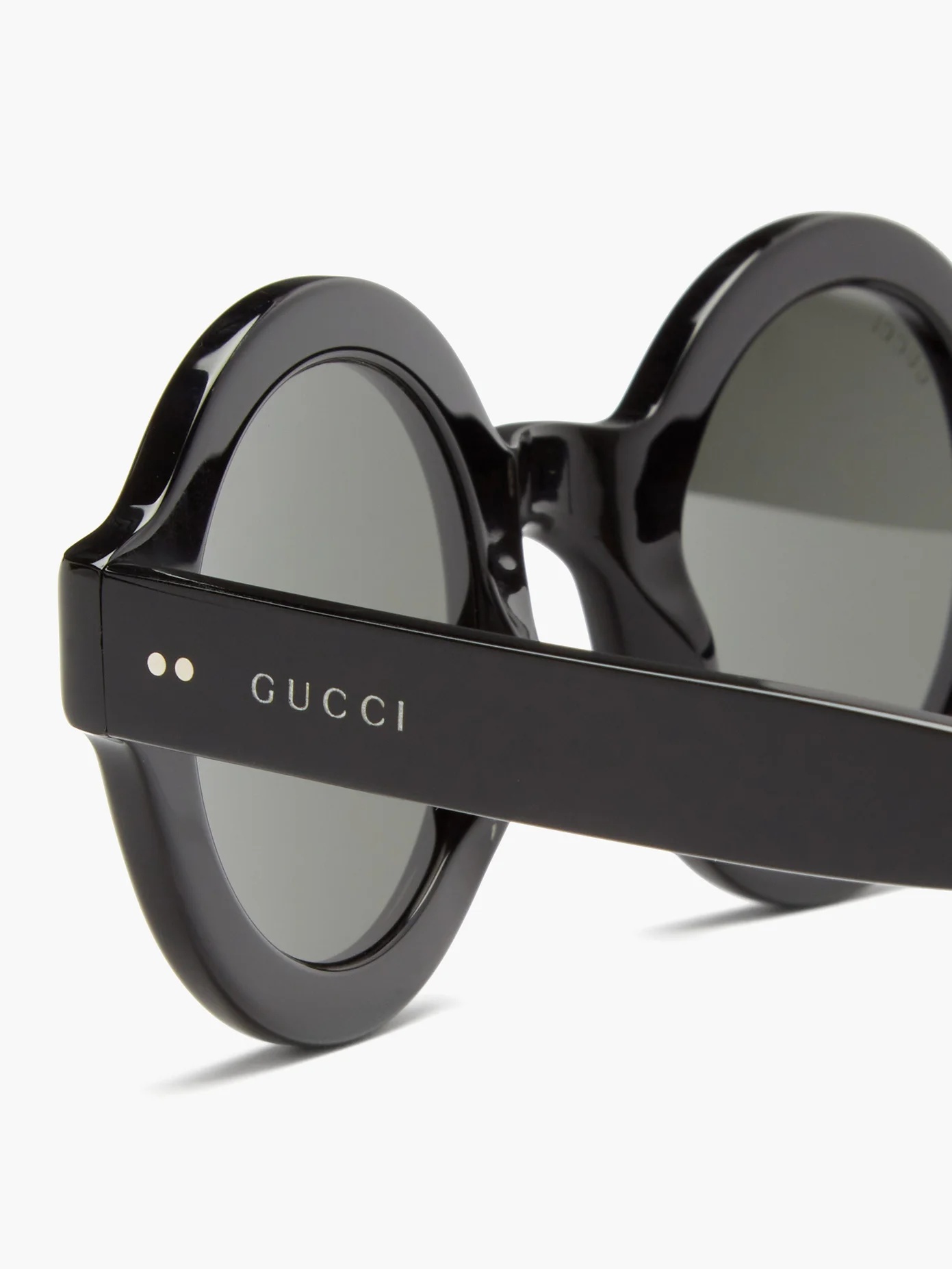 Round acetate sunglasses - 2