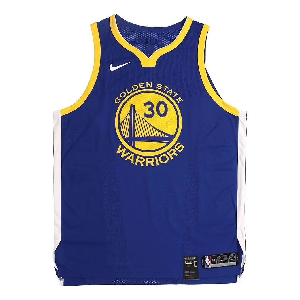 Nike Stephen Curry Icon Edition Authentic AU golden state warriors Jersey 'Blue' 863022-495 - 1