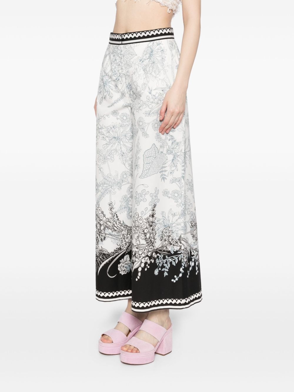 printed cotton pants - 3