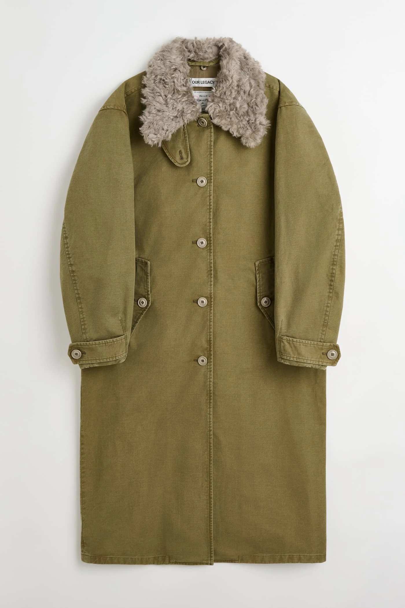 Tundra Coat Pigment Khaki Knife Edge Twill - 1