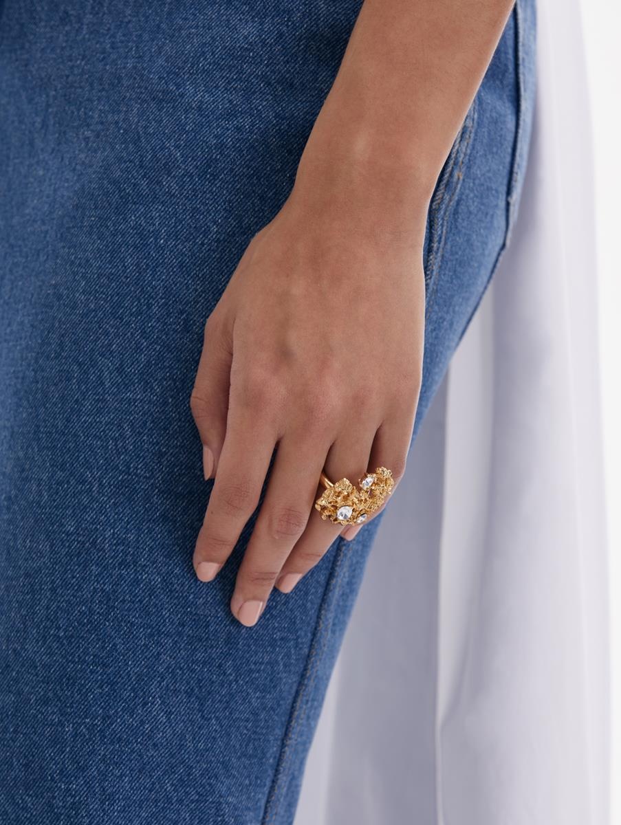 CORAL HEART RING - 2