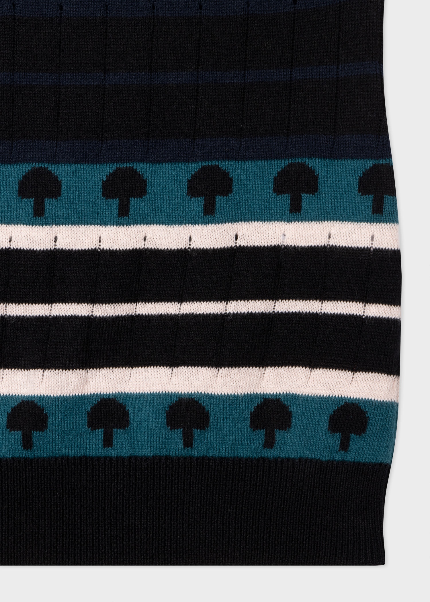 Mushroom Stripe Knit Top - 3