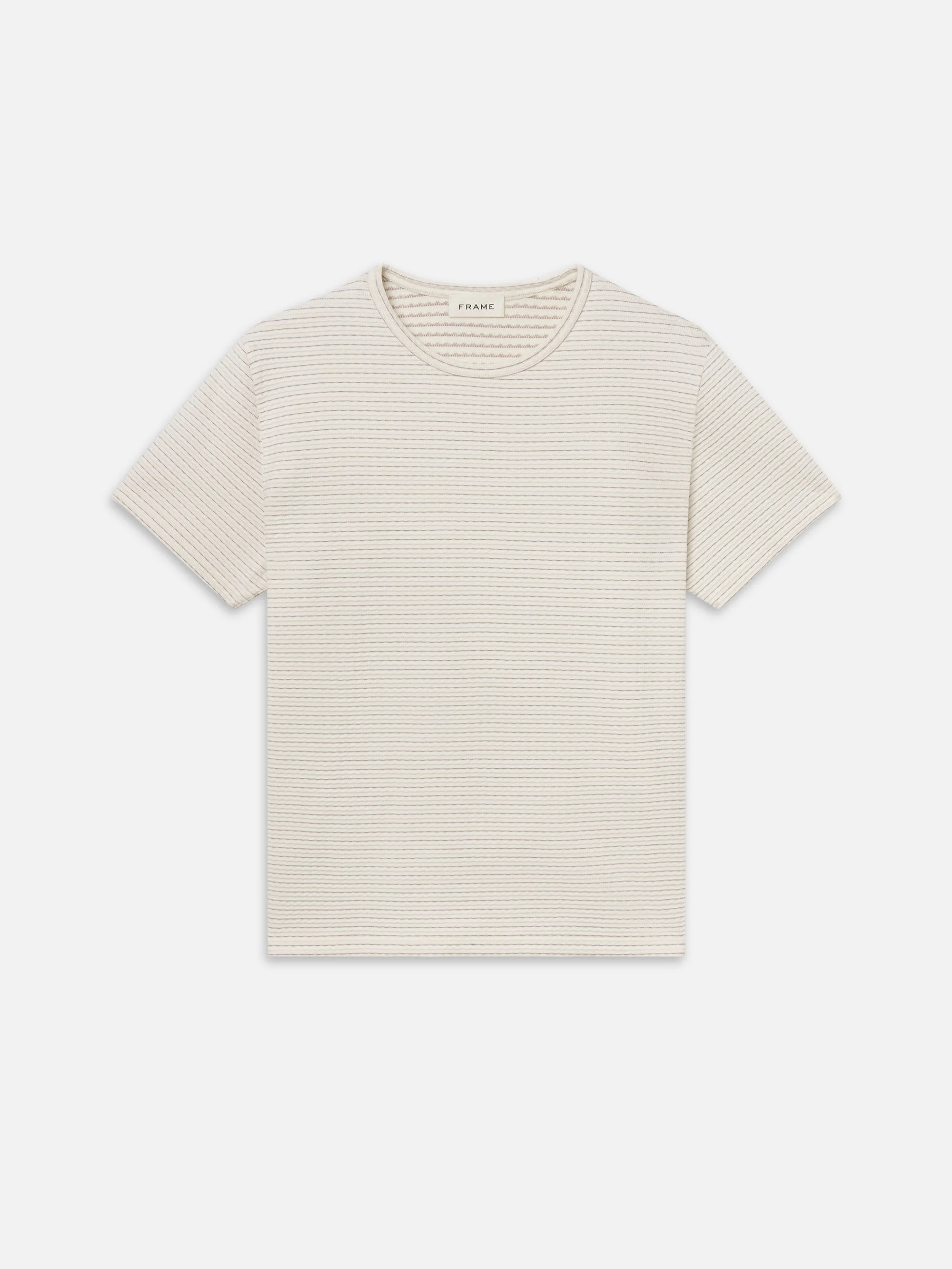 Jacquard Stripe Tee - 1