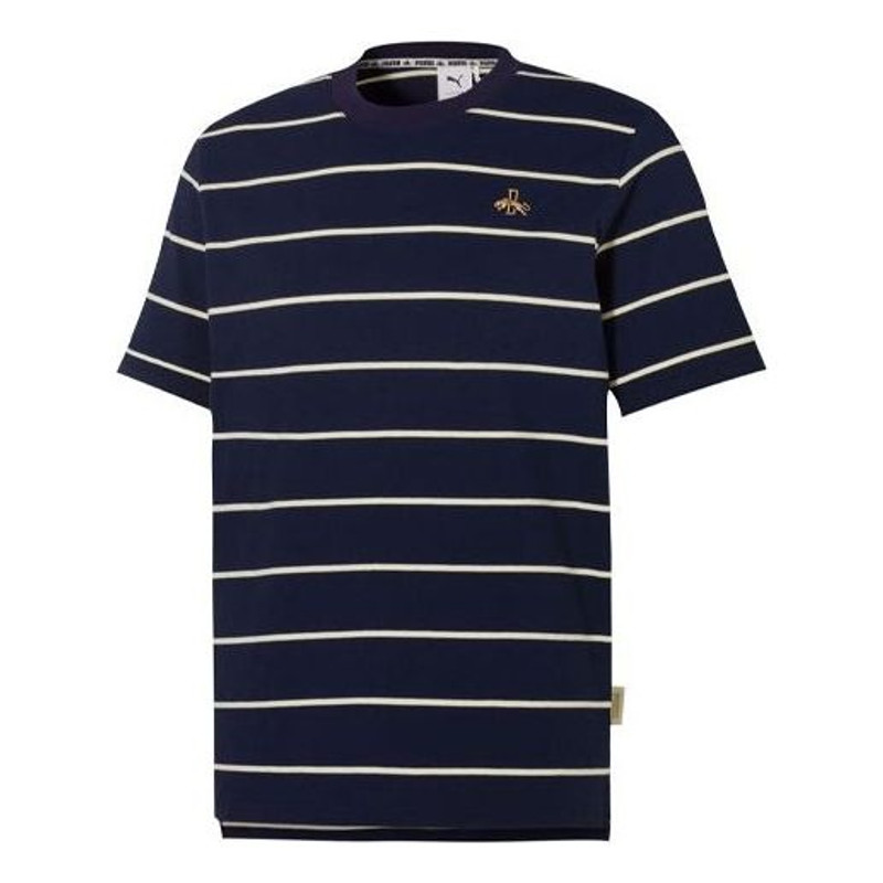 PUMA Unisex Dassler Legacy Stripe Round-neck Blue 532278-06 - 1