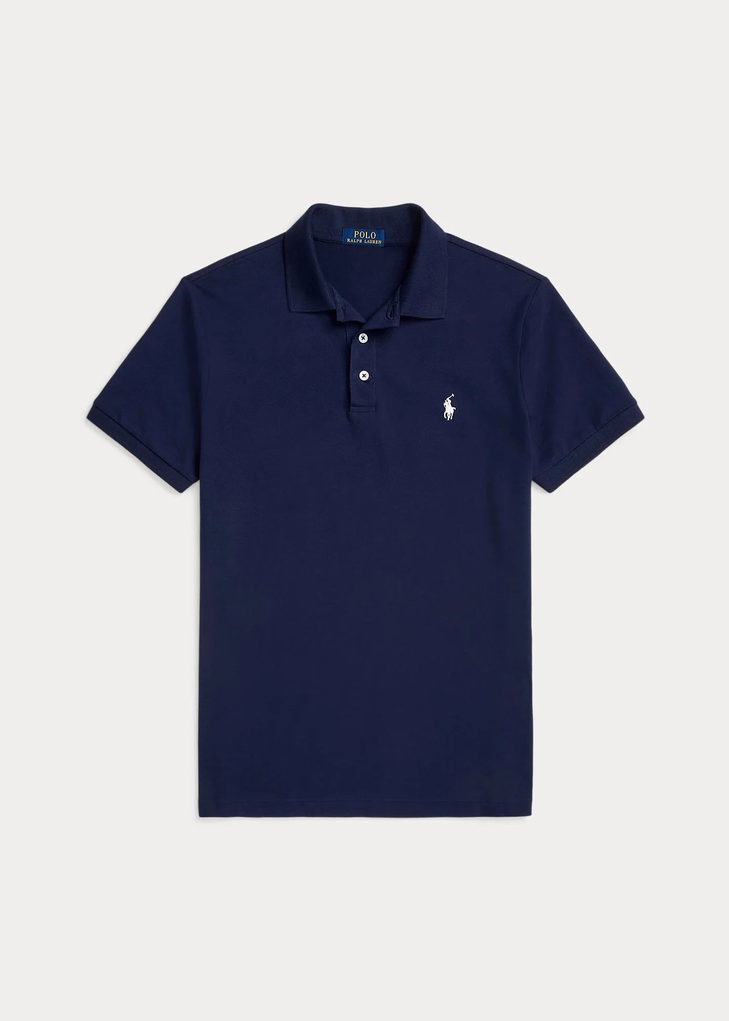 Custom Slim Fit Stretch Mesh Polo Shirt - 1