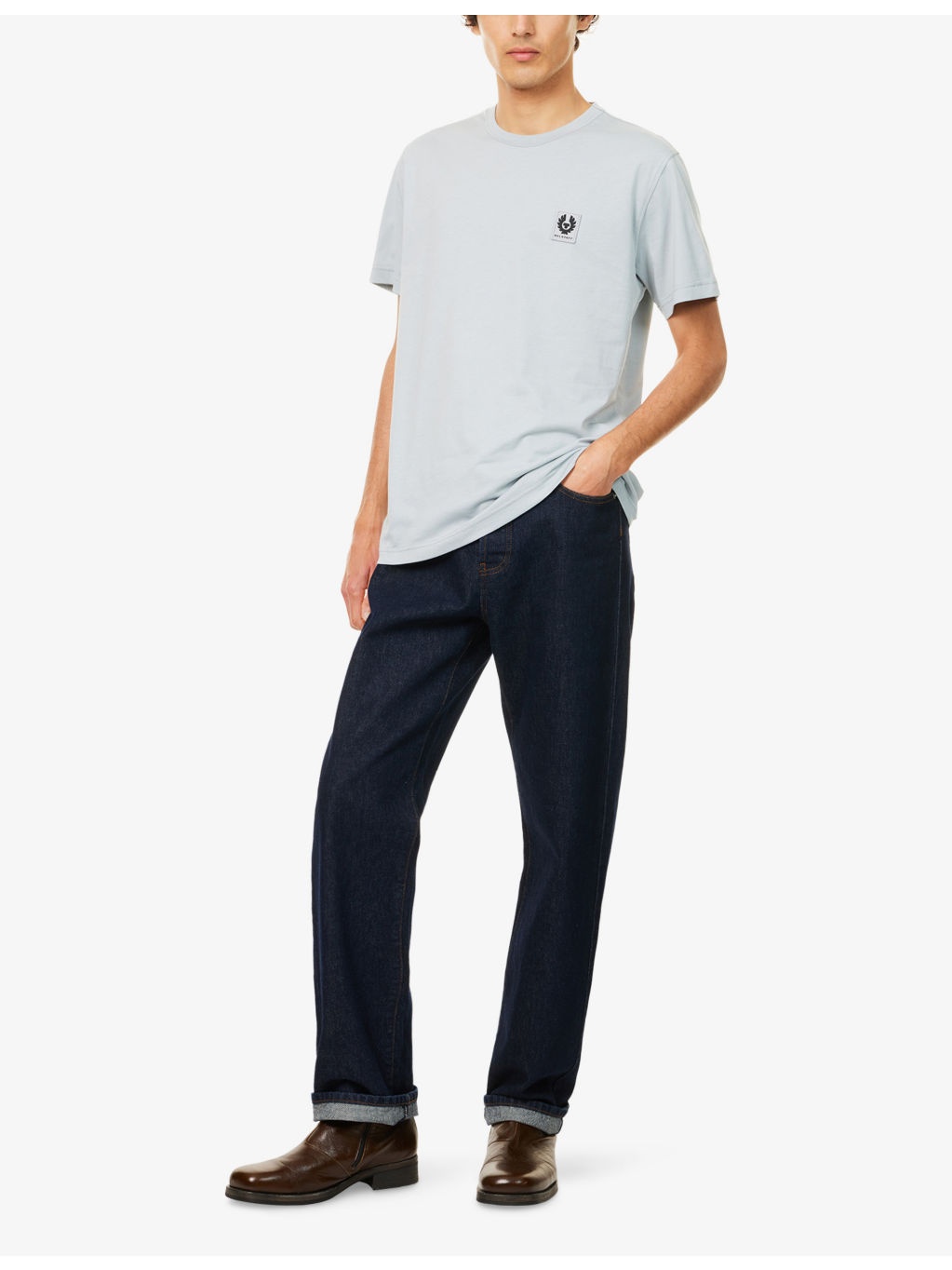Brand-Patch Crewneck Cotton-Jersey T-Shirt - 2