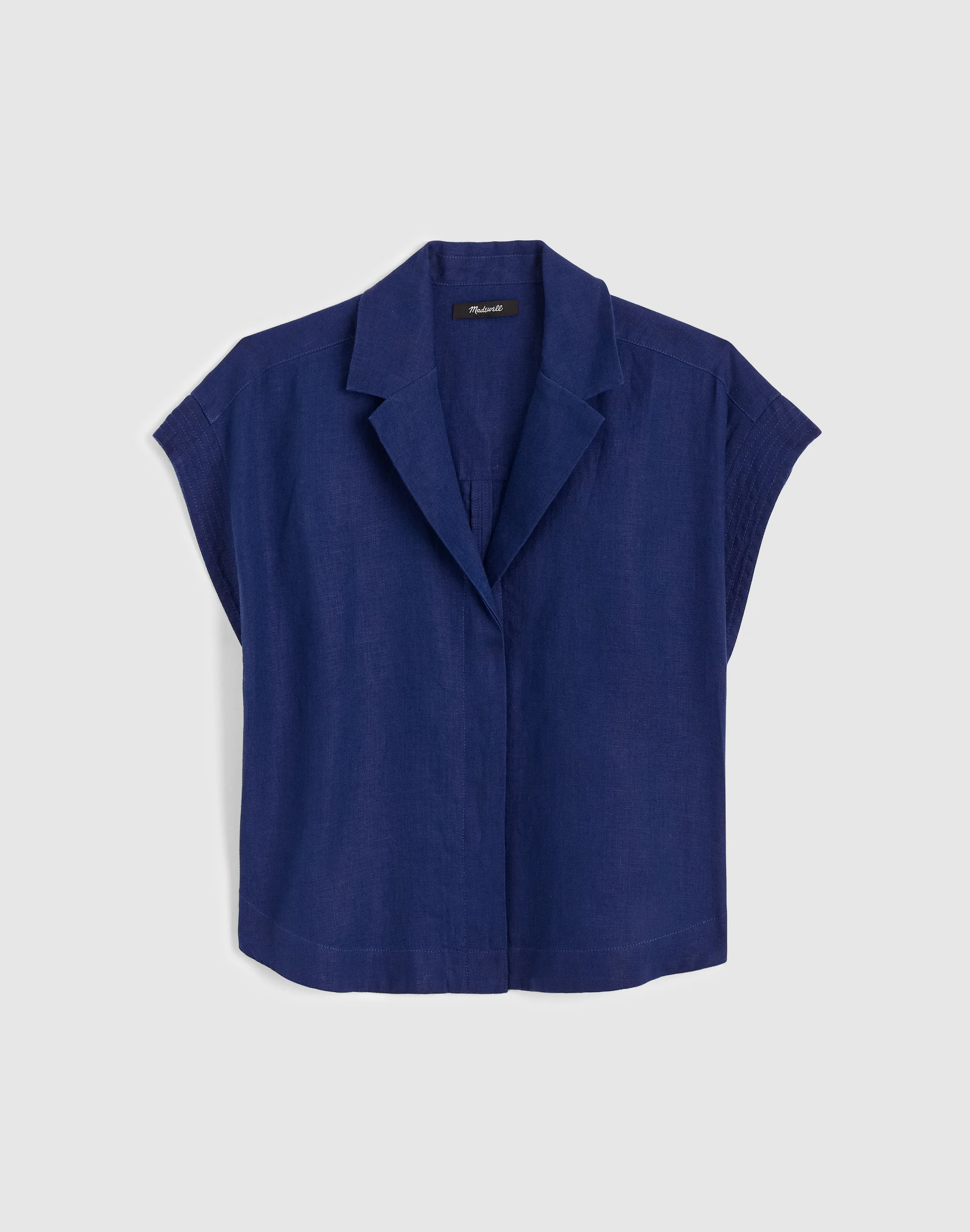 Notch-Collar Popover Shirt - 1