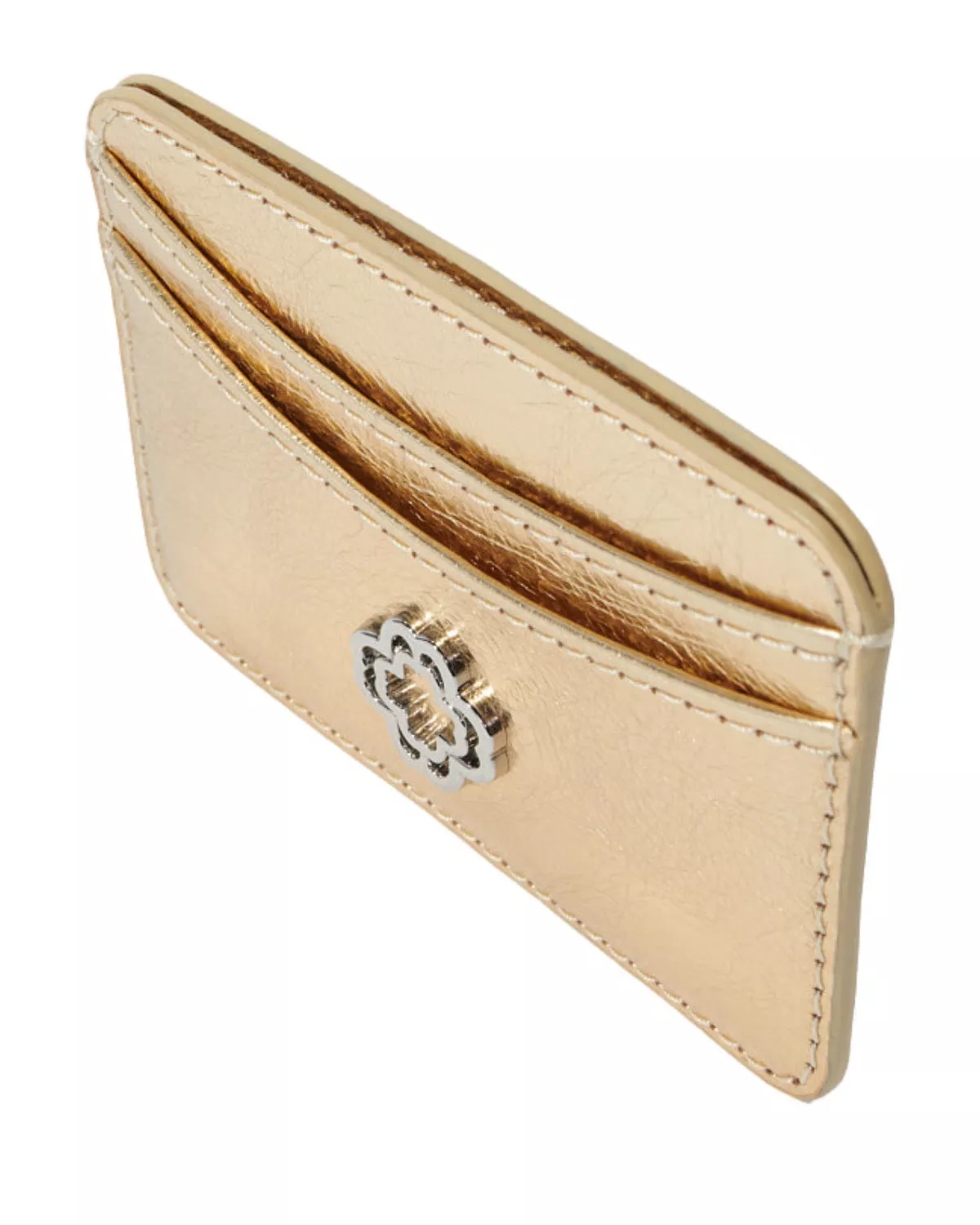 Sima Metallic Leather Card Holder - 2