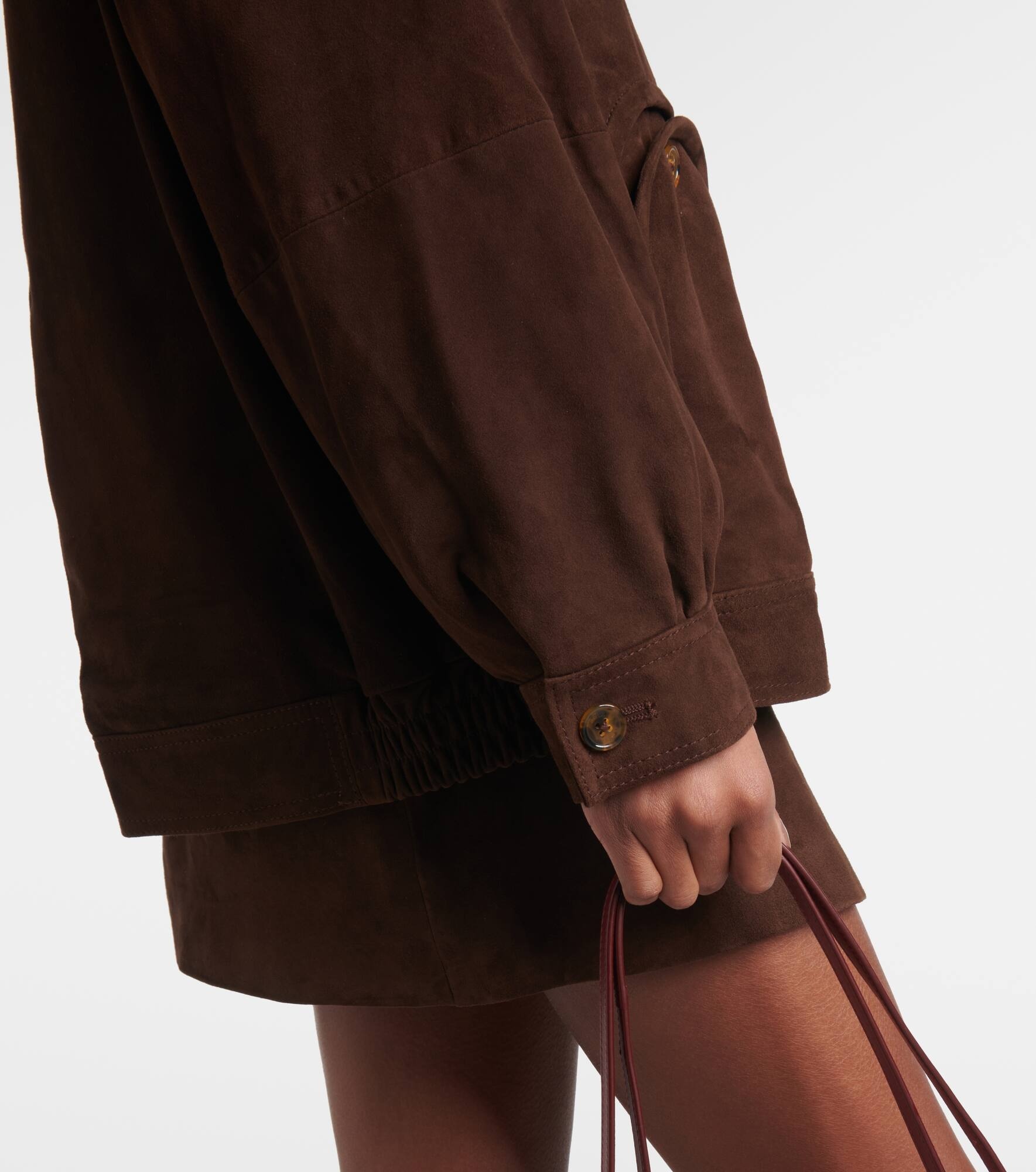 Cleo suede bomber jacket - 5