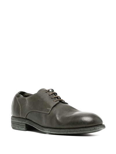 Guidi round toe derby shoes outlook