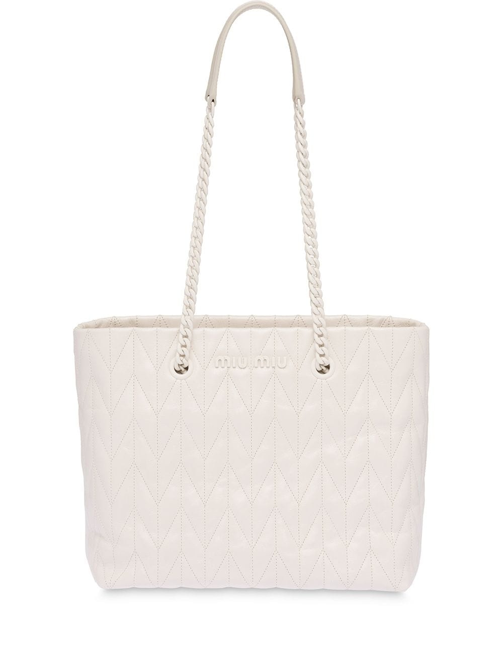 Matelassé quilted tote bag - 1