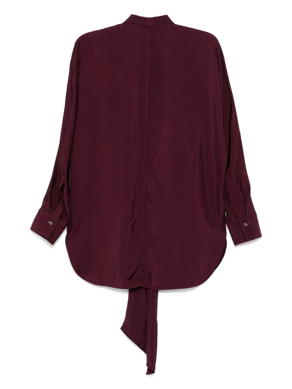 lace-up detailing shirt - 2