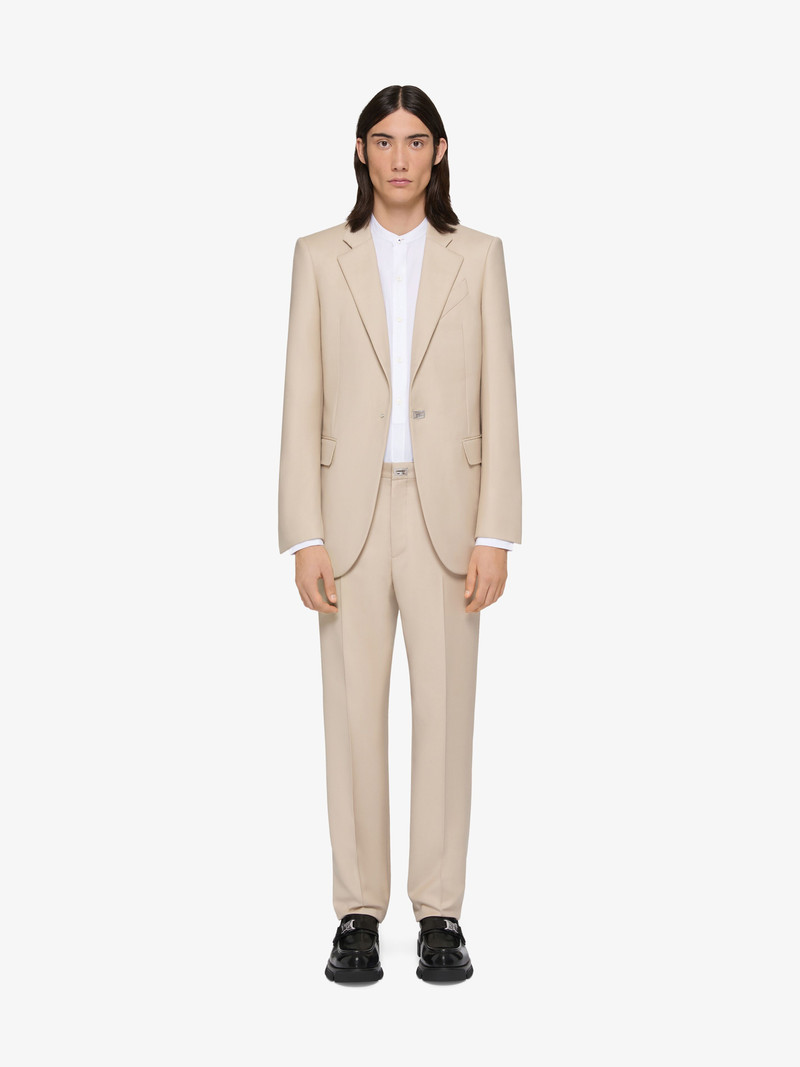 Givenchy SLIM FIT TAILORED PANTS IN WOOL WITH 2G CLIP outlook