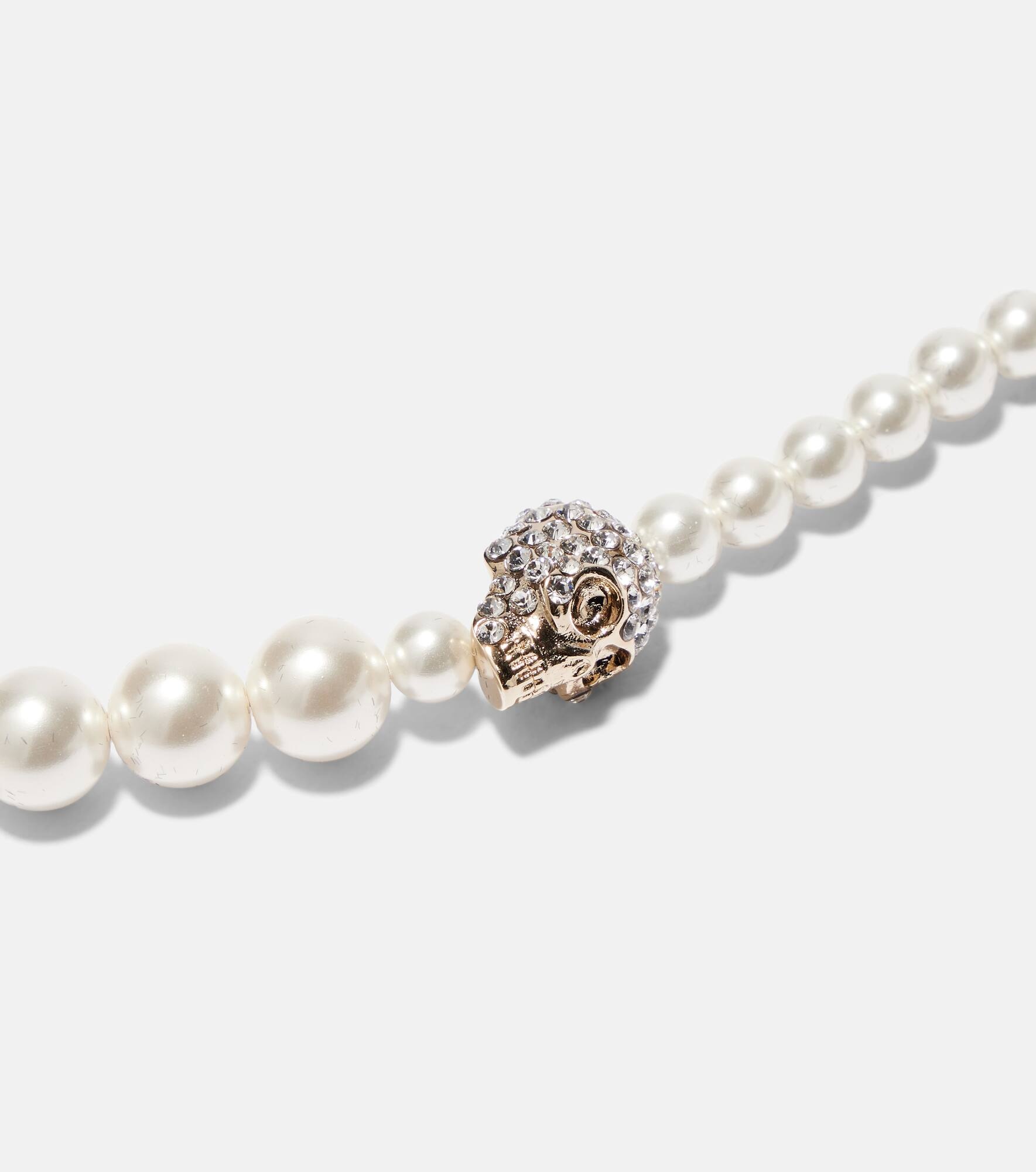 Faux pearl necklace - 4