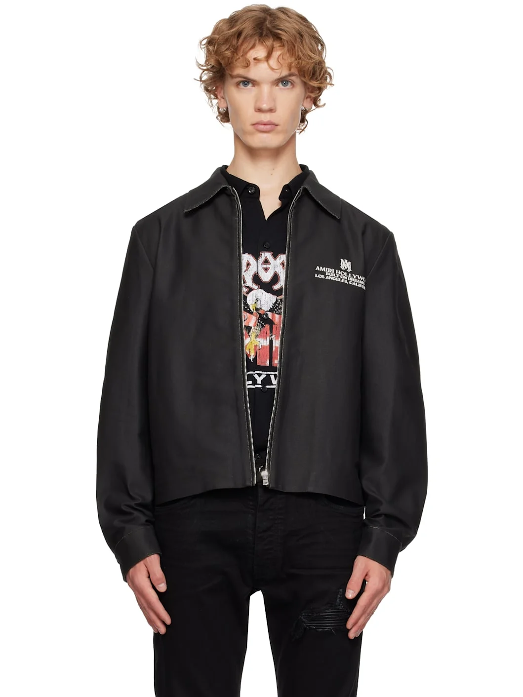 Black MA Hollywood Blouson Jacket - 1