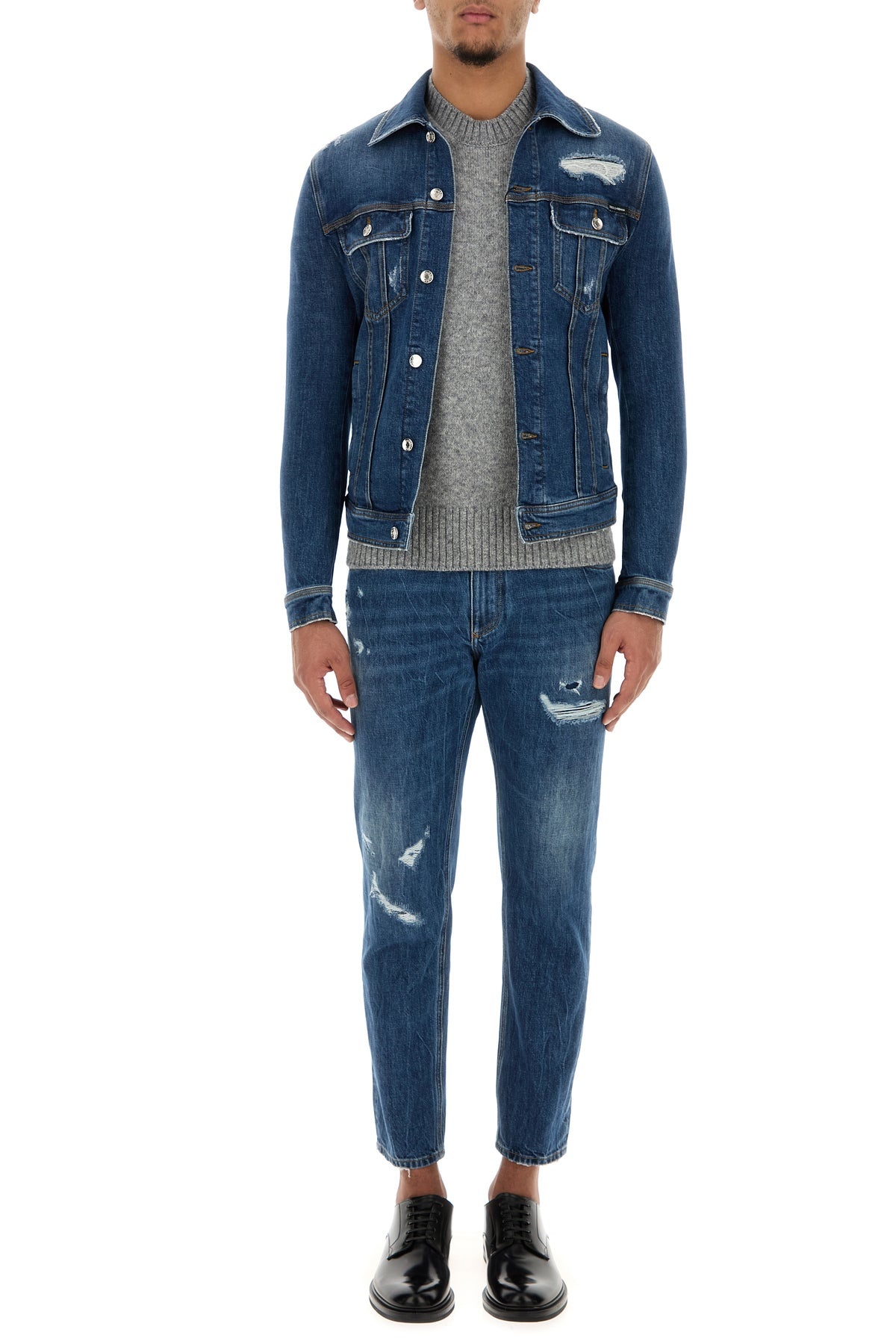 Stretch denim jacket - 6