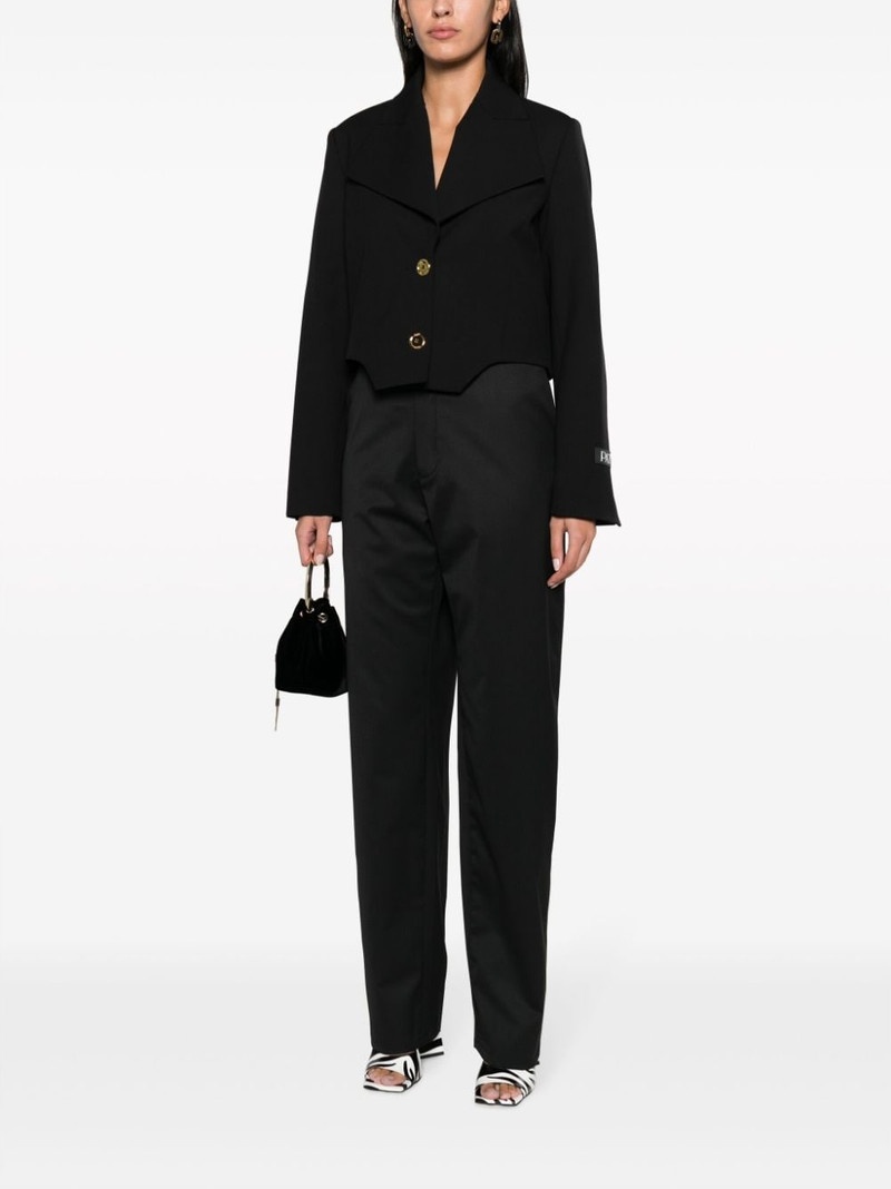 PATOU cropped virgin wool-blend blazer outlook