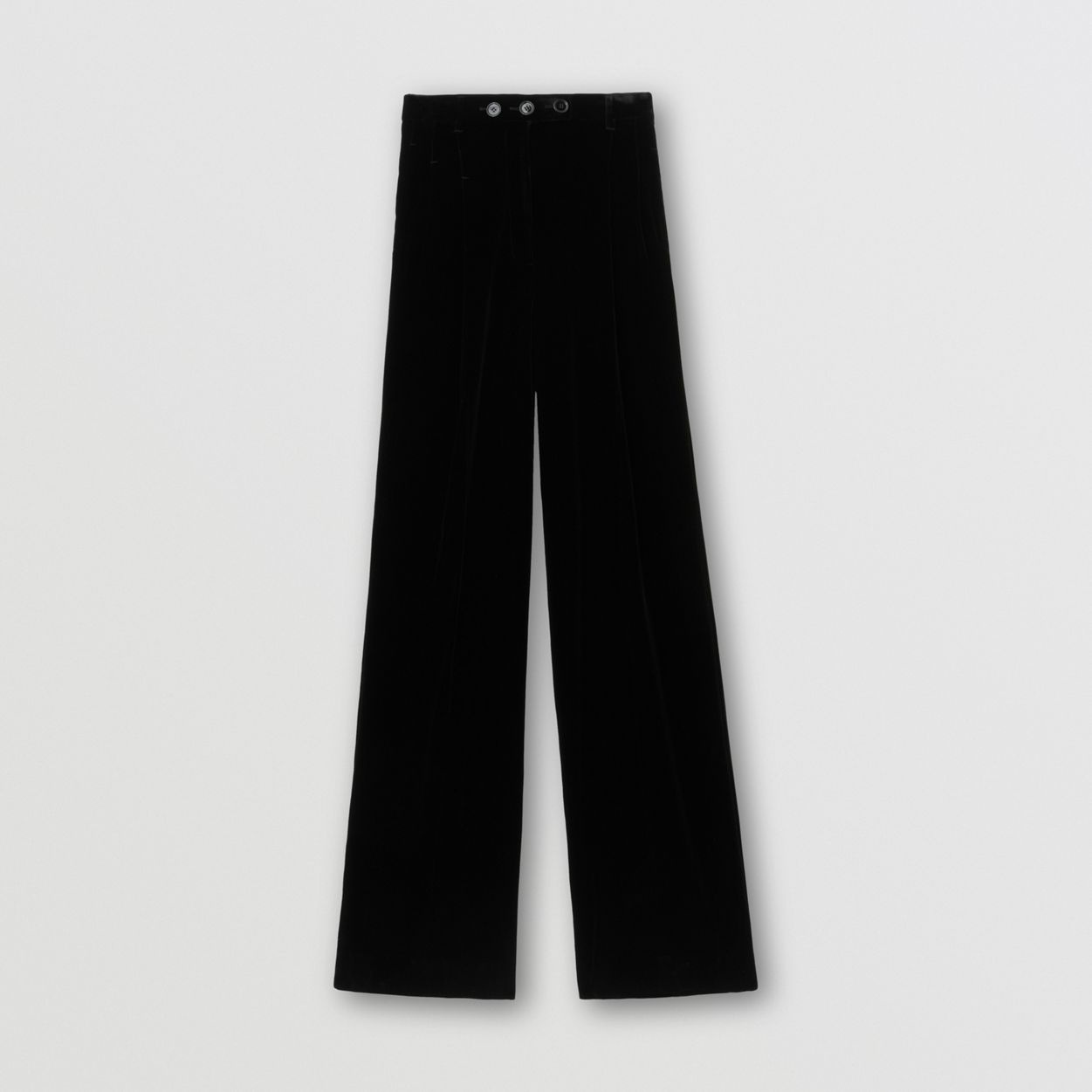 Velvet Wide-leg Trousers - 1
