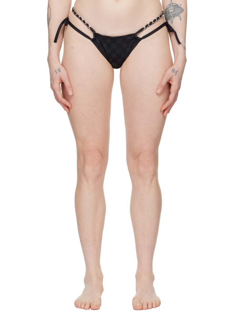 SSENSE Exclusive Black Monogram Bikini Bottom 1