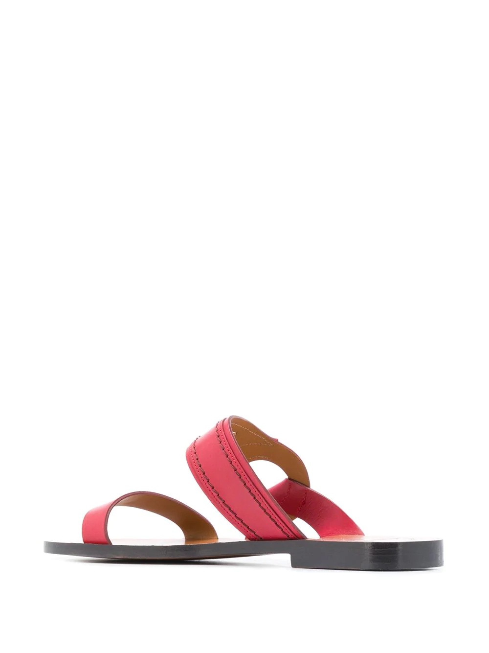 ring detail flat sandals - 3