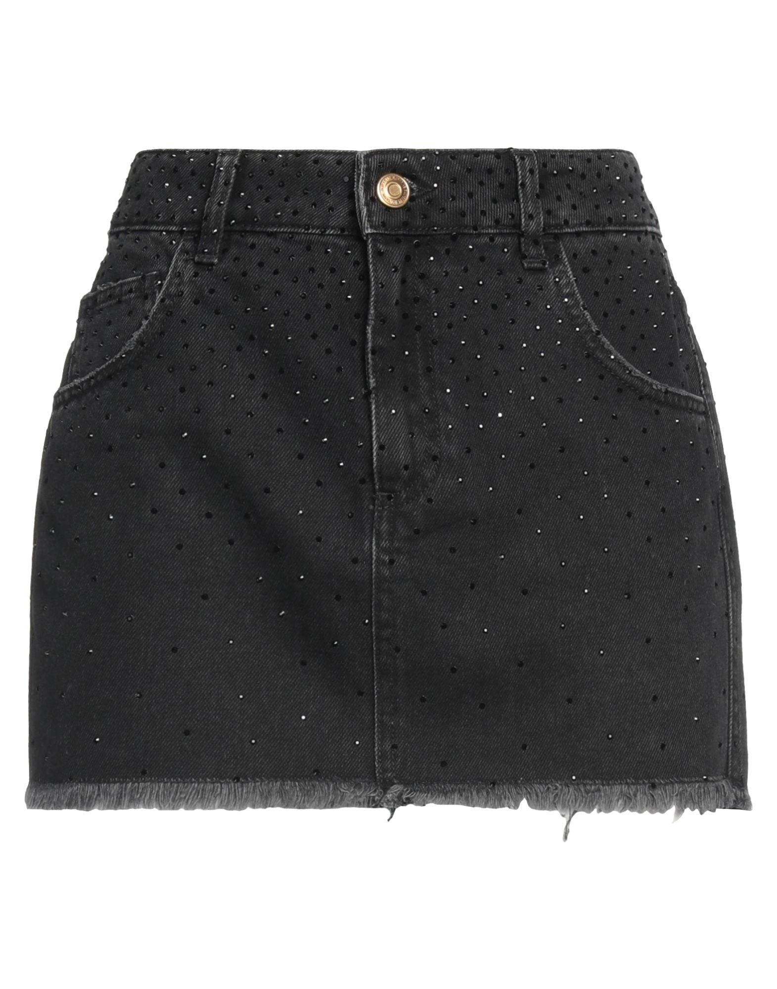 Black Women's Denim Skirt - 1