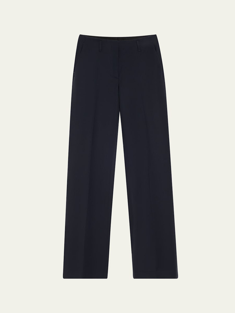 Parchia Bis Straight Leg Wool Pants 1