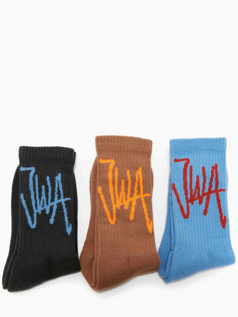 JW Anderson HAND WRITTEN JWA LOGO ANKLE SOCKS BUNDLE outlook