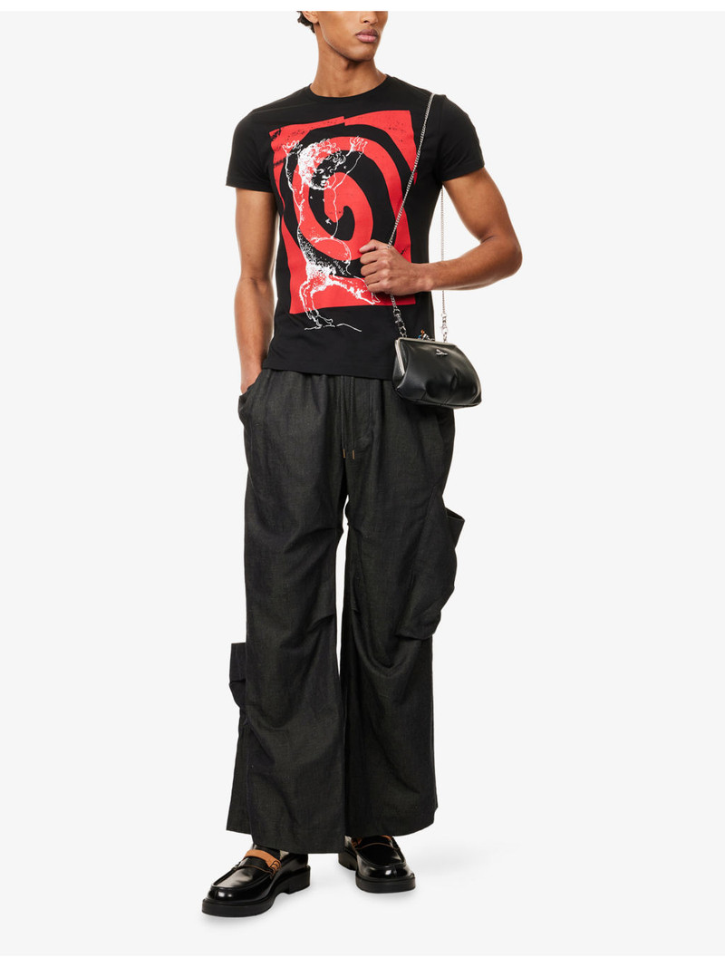 Vivienne Westwood Swirl Peru' Crewneck Cotton T-Shirt outlook