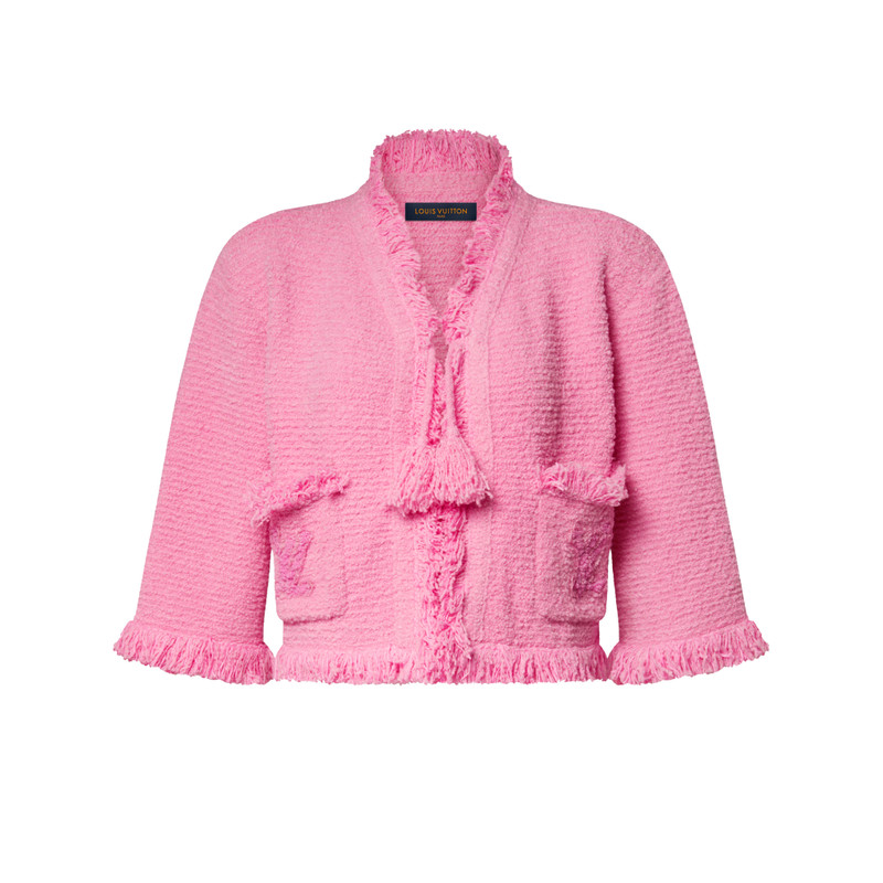 Fringe Hem Toweling Jacket 1