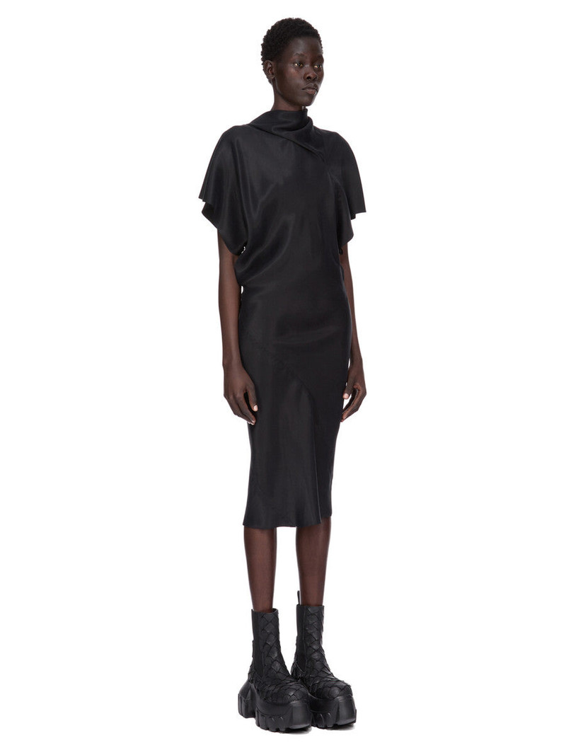 draped one-shoulder midi dress 2