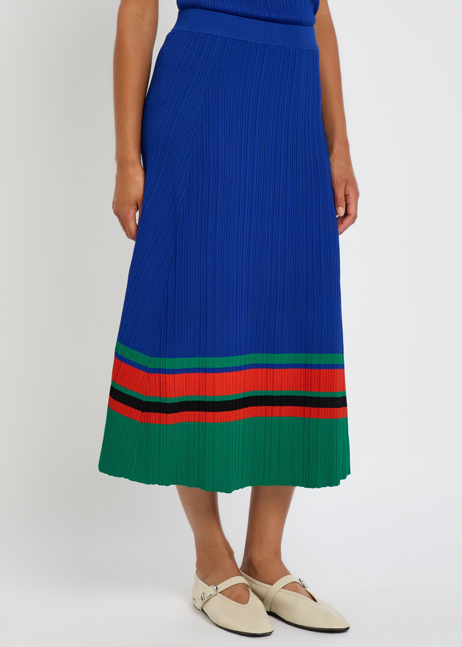 Wales Bonner Island Ribbed-knit Midi Skirt - 2