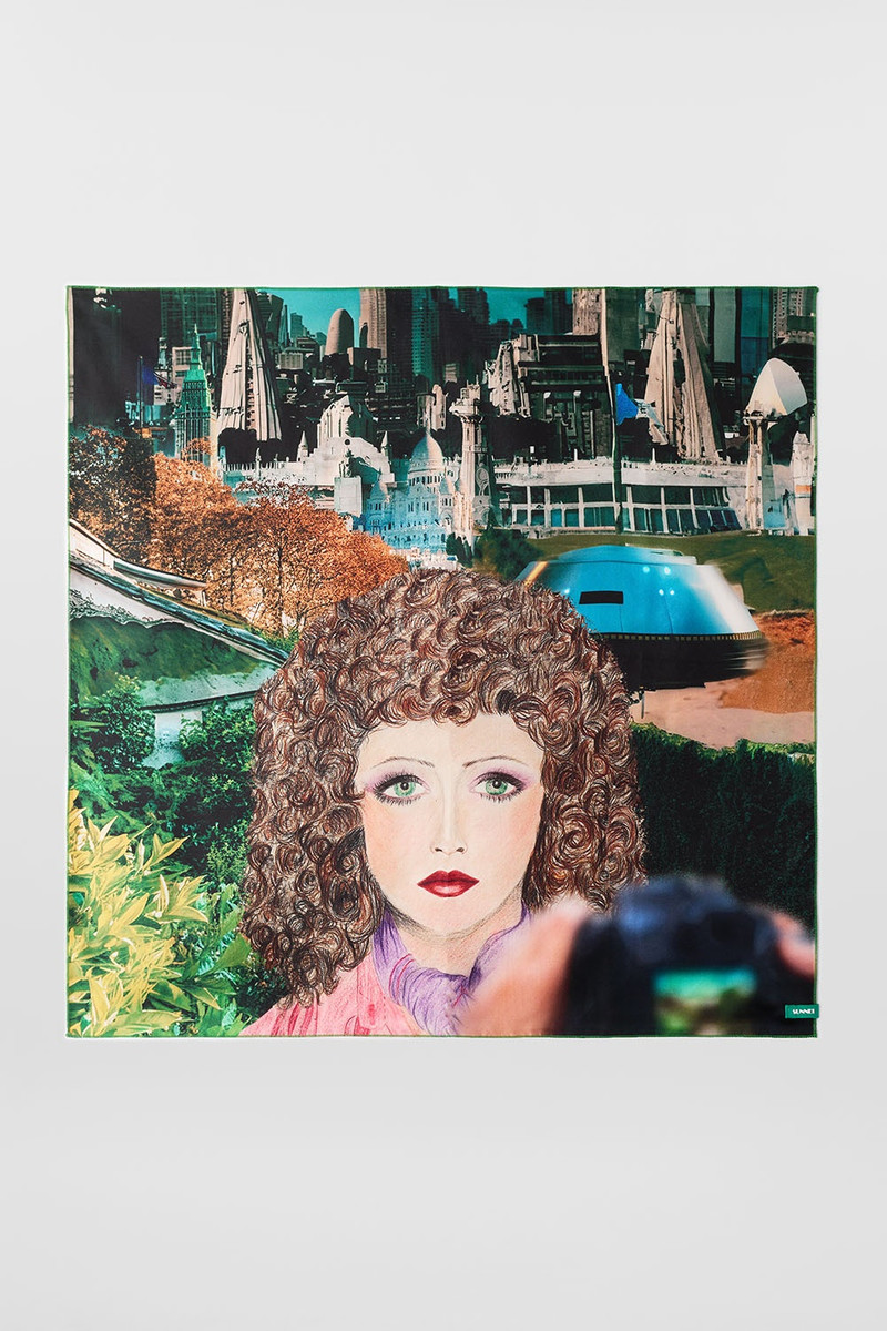 VÉRONIQUE PRINT FOULARD / silk 1