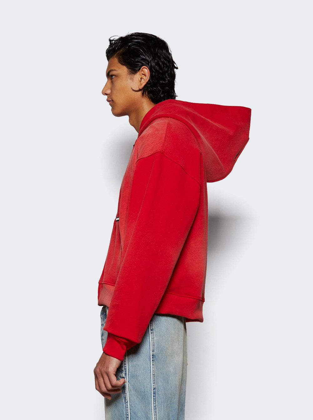 Sunfade Boxy Zip Up Hoodie Sundace Cherry - 4