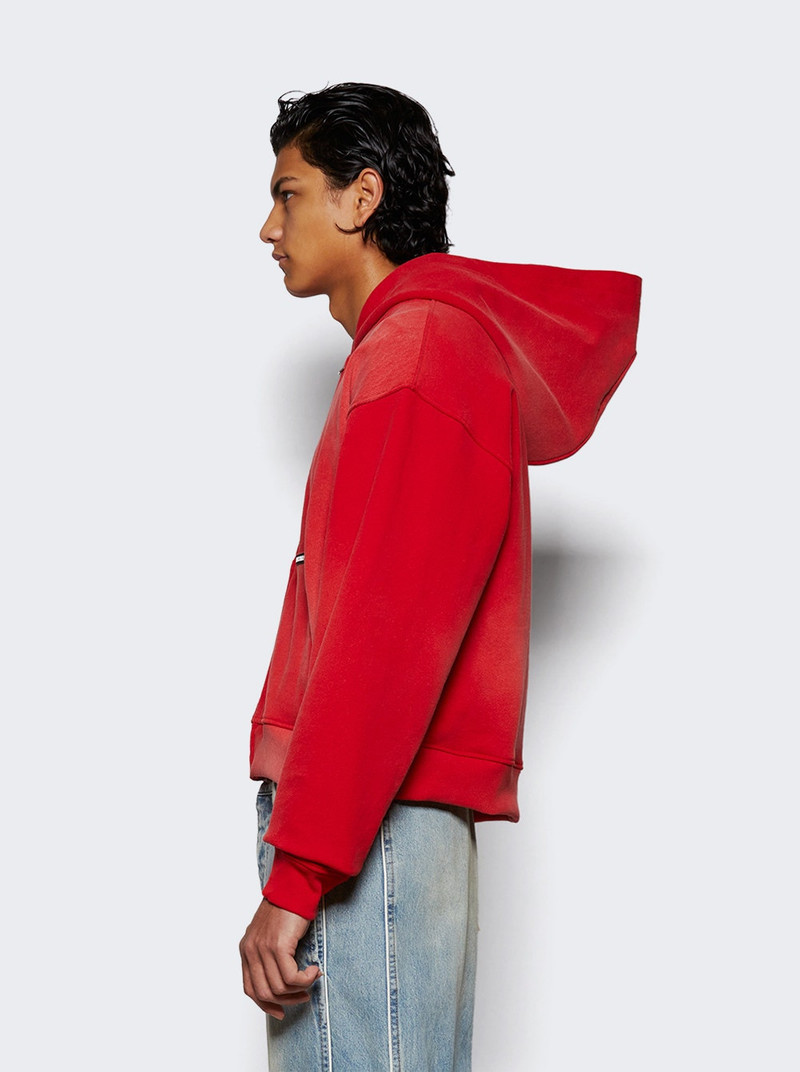 Sunfade Boxy Zip Up Hoodie Sundace Cherry 4