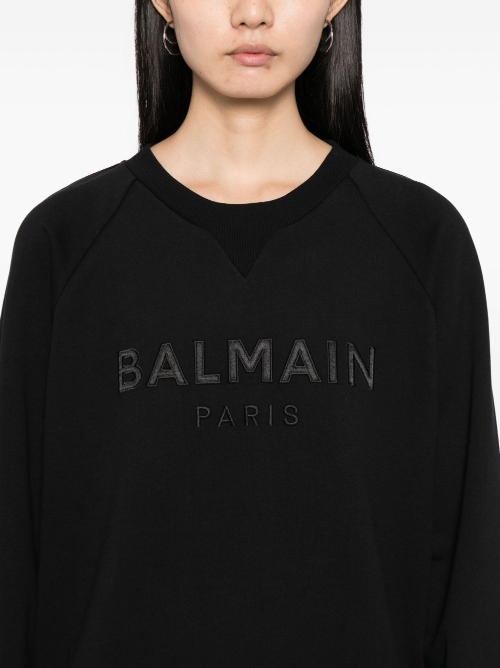 logo-embroidered sweatshirt - 5