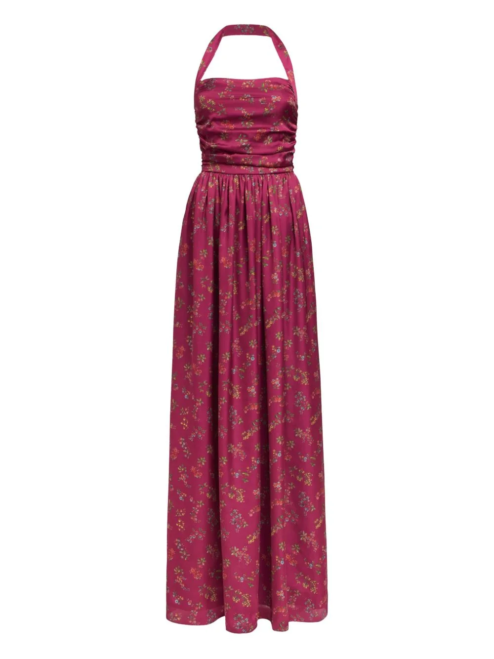 Anastasia floral ruched halter dresse - 1