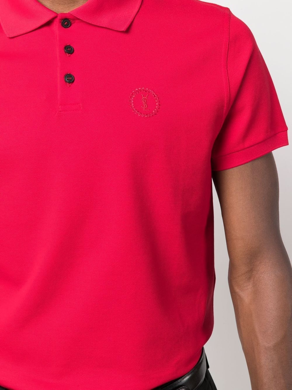 embroidered logo polo shirt - 5