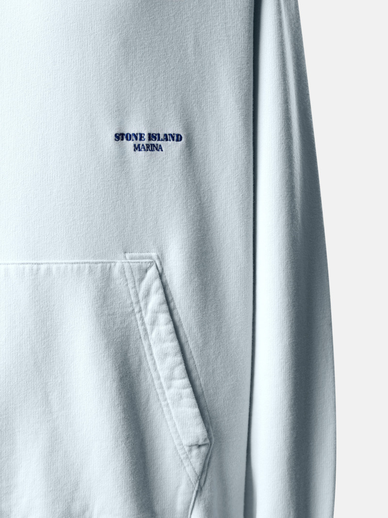 6100071 BRUSHED ORGANIC COTTON FLEECE_STONE ISLAND MARINA 4