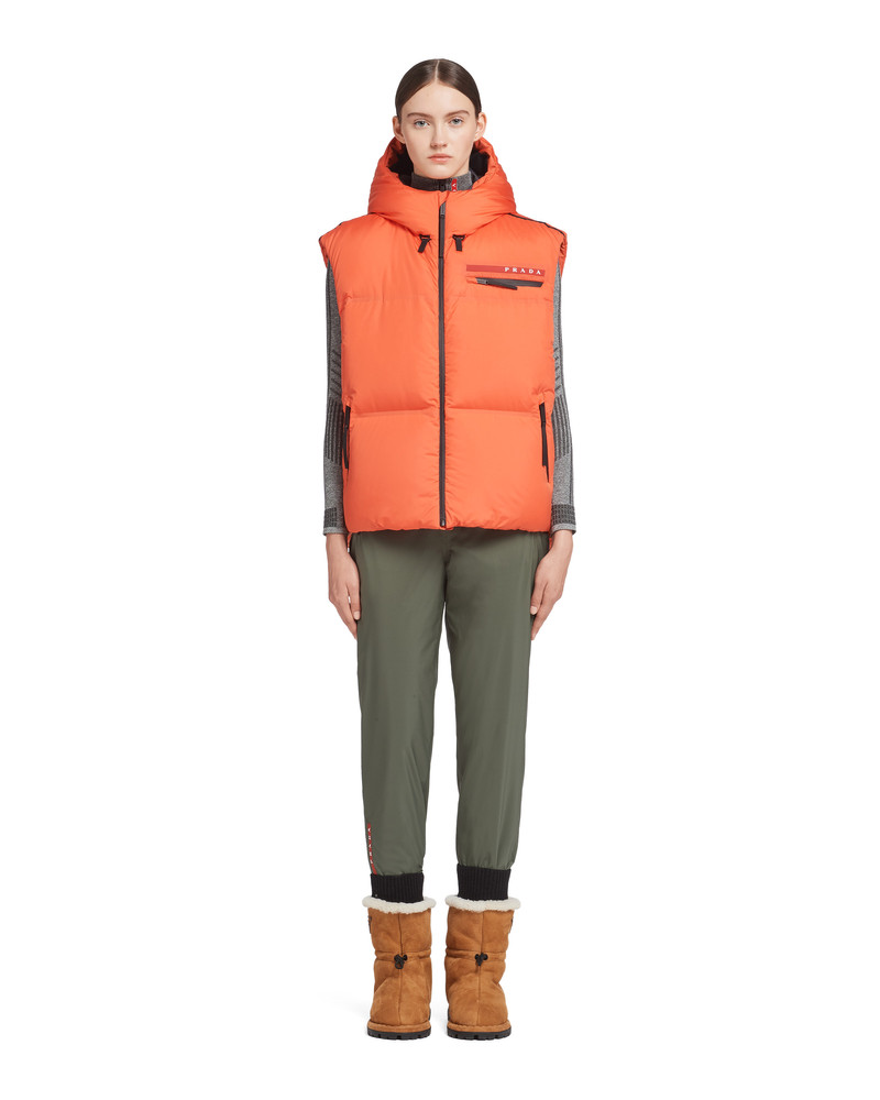 Prada Technical Re-Nylon down vest outlook