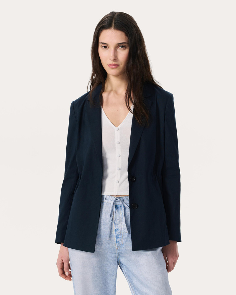 Spencer Linen-Blend Blazer 2