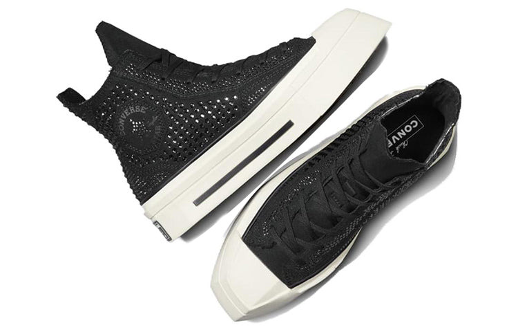 (WMNS) Converse x Swarovski Chuck 70 De Luxe Squared 'Black White' A09070C - 5