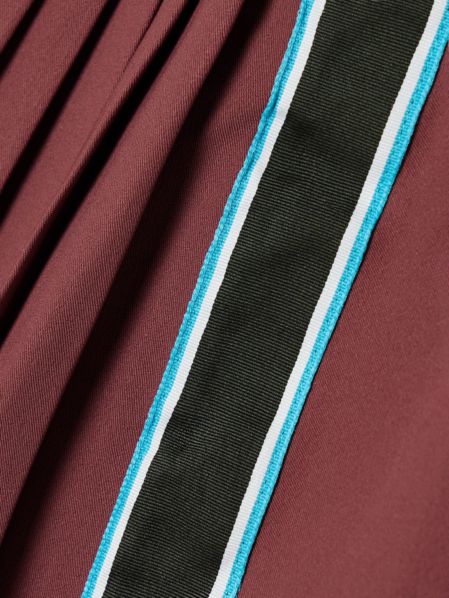 NikeCourt Slam grosgrain-trimmed Dri-FIT tennis skirt Burgundy - 5