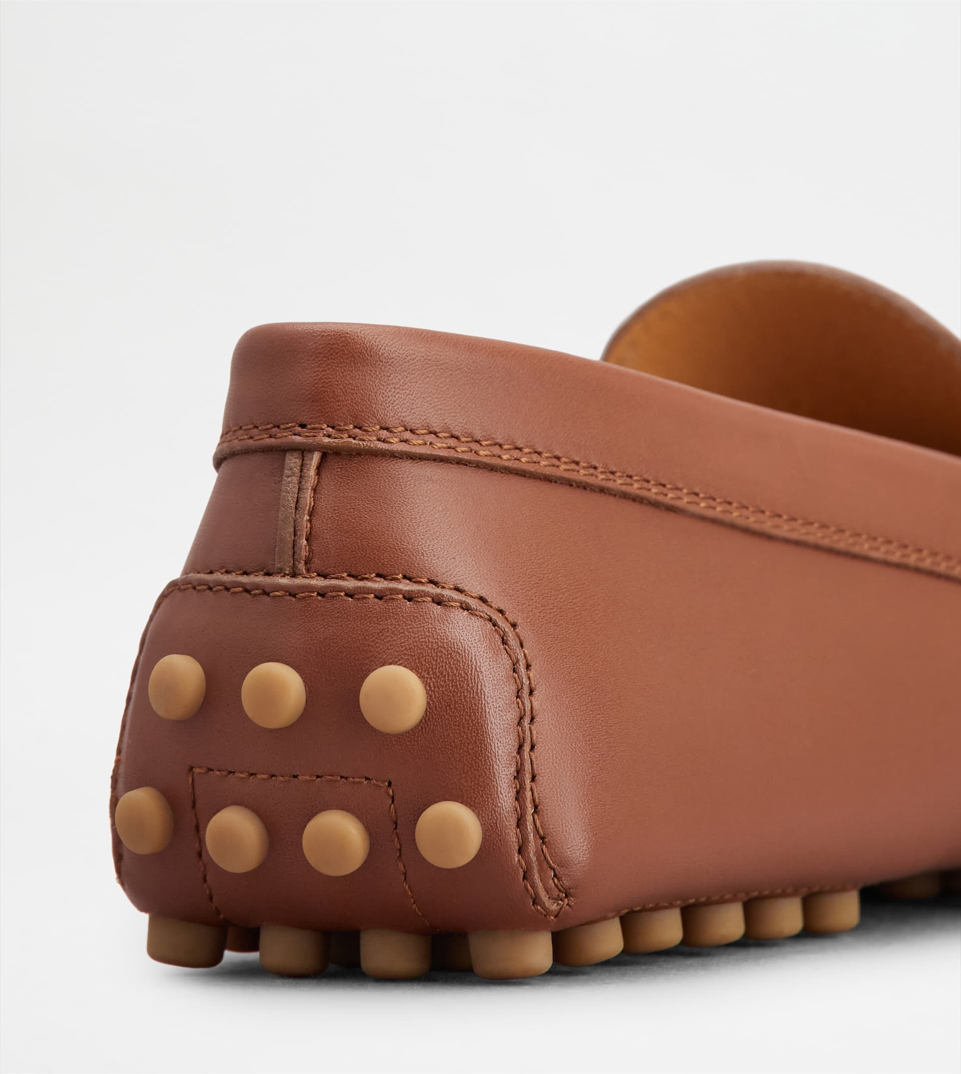 GOMMINO DRIVING SHOES IN LEATHER - BROWN - 6