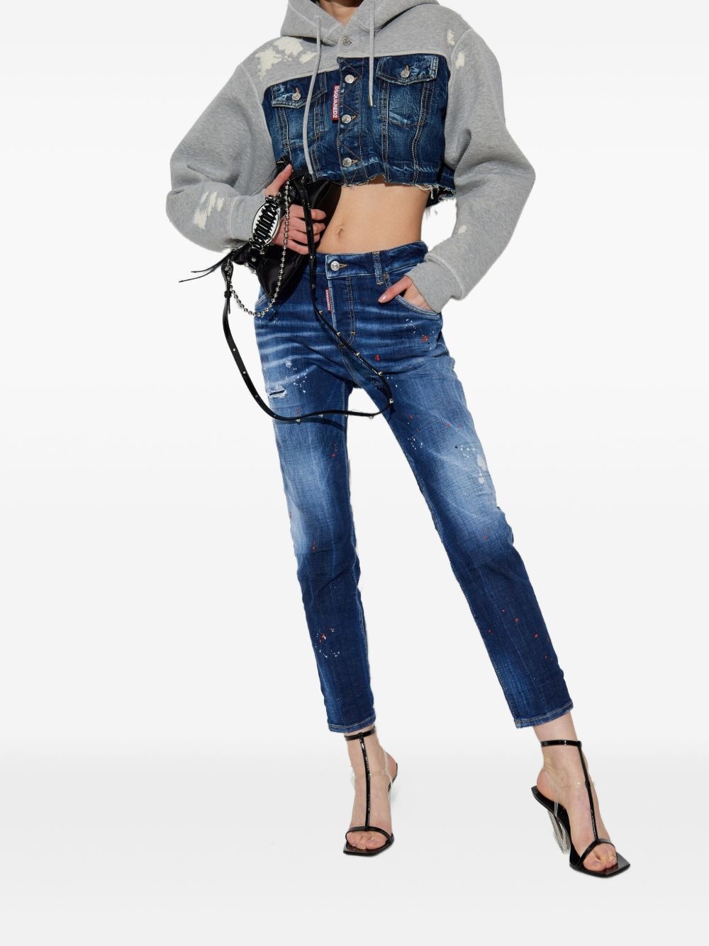 whiskering-effect skinny jeans - 2