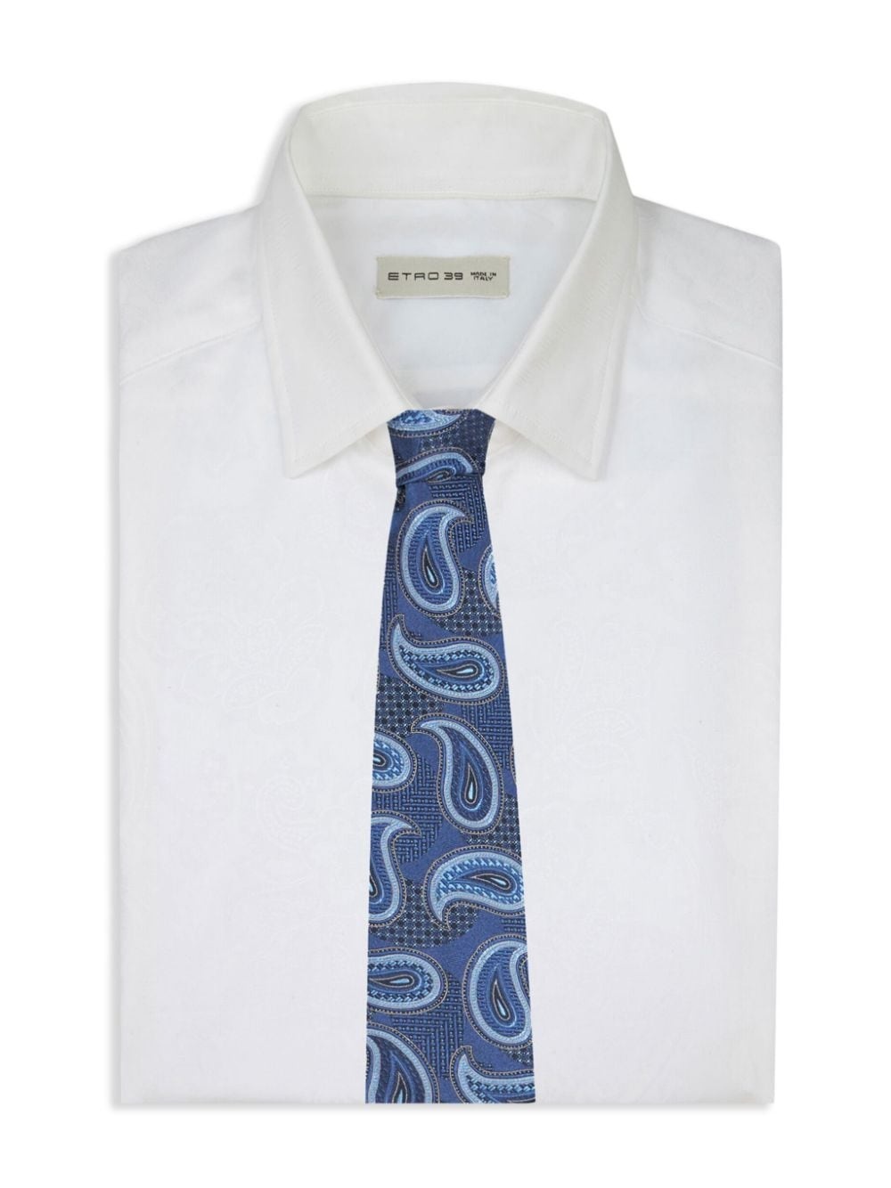 paisley-jacquard silk tie - 3