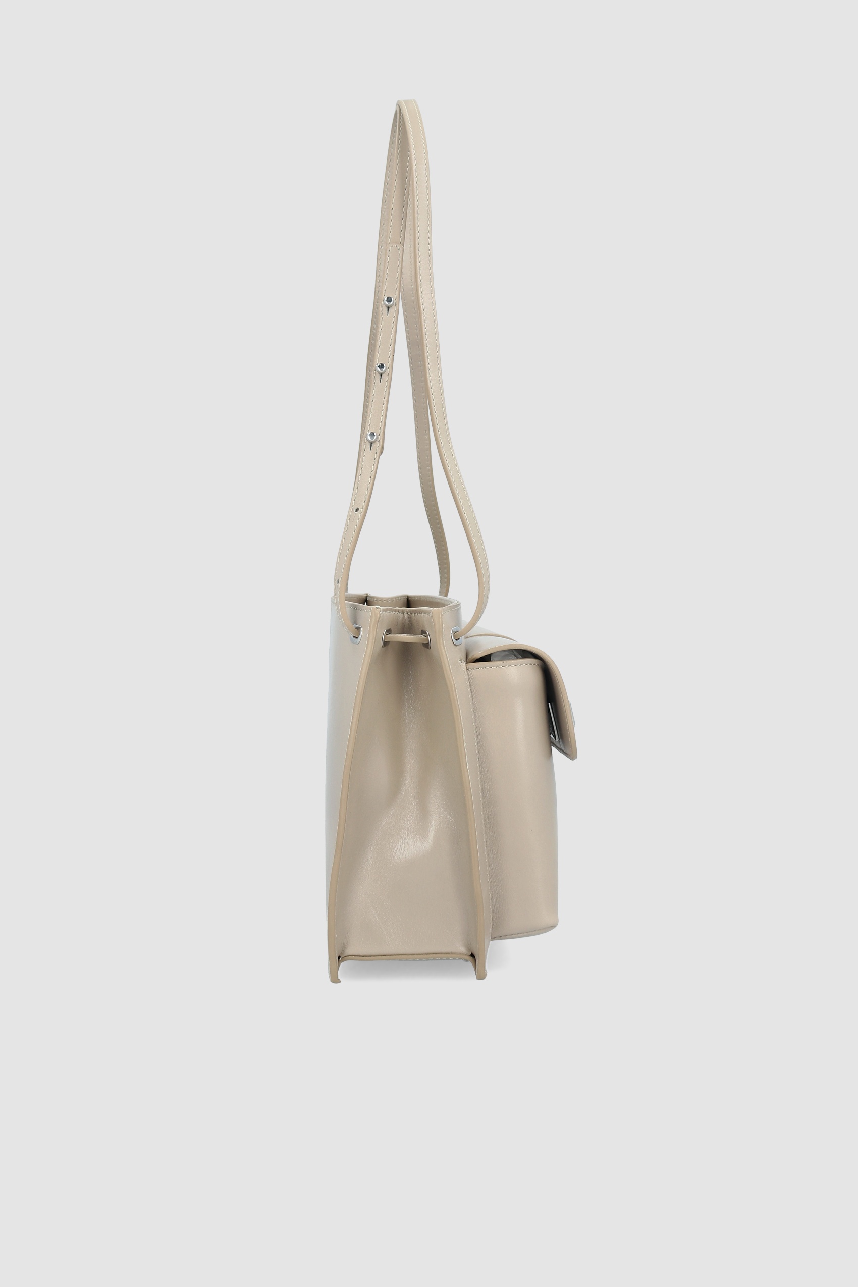 BILLY TOTE DRYLAND CREASED CALF LEATHER SHOULDER BAG - 4