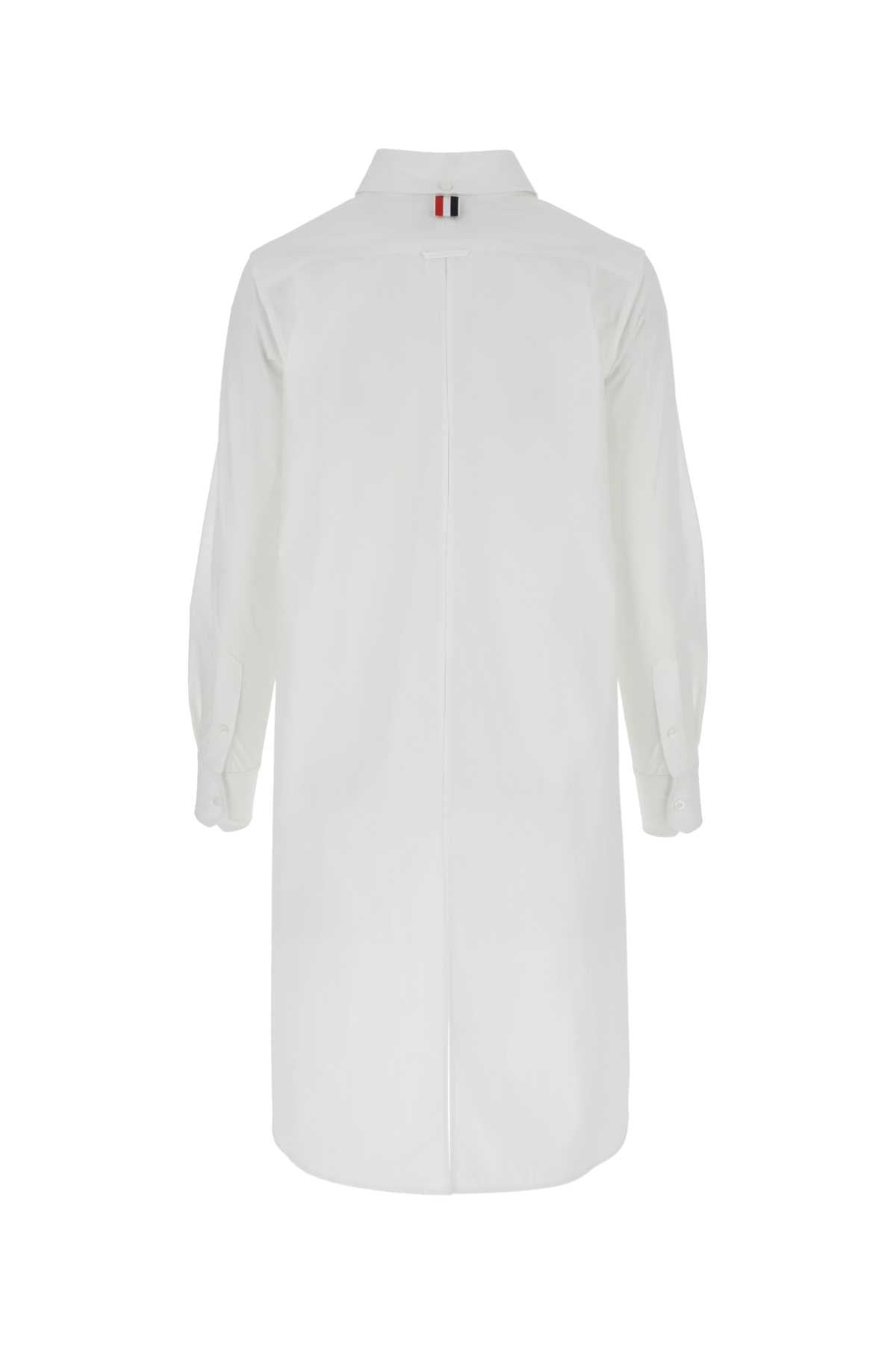Thom Browne Women White Poplin Oversize Shirt - 2